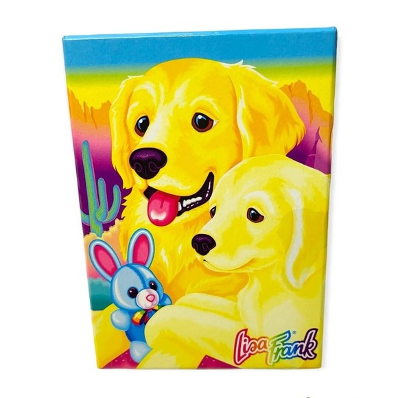 Lisa Frank Jewelry - Vintage LISA FRANK Cool Crystals Bead Box & beads Casey & Caymus Retriever Puppy
